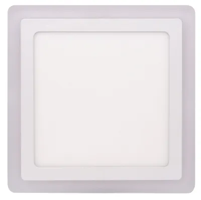 Obrázek produktu pro Ecolite Bílý vestavný LED panel hranatý 245 x 245mm 18W+6W podsvícený LED-DUO-S18W