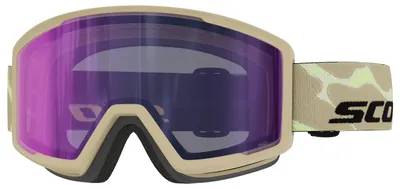 Produktbild von Scott Unisex Skibrille Trace Pro Compact LS, Photochrom, Amplifier, NoFog, Mojave-Beige, AMP LS Blau Chrome S2-4