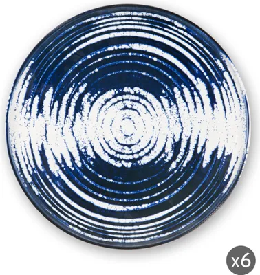 Zdjęcie produktu dla Excelsa Zestaw 6 płaskich talerzy Ermes Ceramic 27X3 Cm Kolorowy
