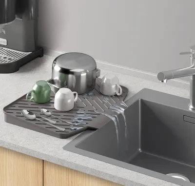 Imagen del producto de metaltex 320495000, Alfombrilla de secado "Gravity-Duo", goma, gris