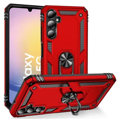 Zdjęcie produktu dla Etui na telefon komórkowy Armor Shield do Samsung Galaxy A25 5G Cover Ultra Hybrid Case, czerwone