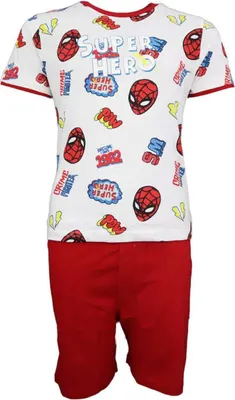 Immagine prodotto di Pigiama corto Marvel Spiderman per bambini – Rosso / 122
