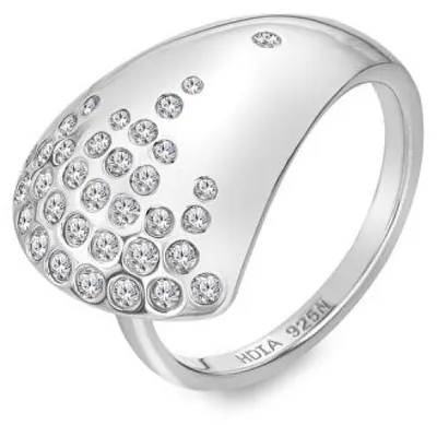 Produktbild von Eleganter Ring mit Diamant und Topas Spritz DR295 - Umfang: 58 mm