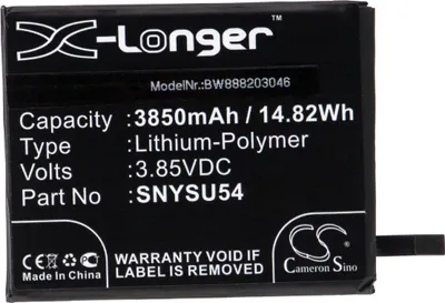 Produktbild von vhbw Akku Ersatz für Sony SNYSU54 für Handy Smartphone Telefon (3850 mAh, 3,85 V, Li-Polymer)