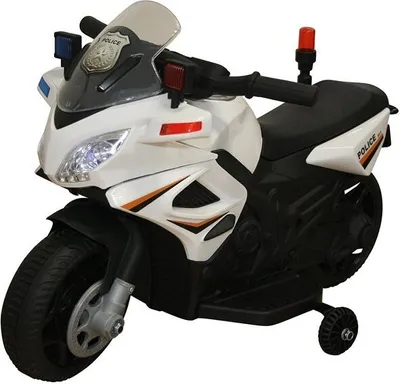 Produktbild von Kinder Elektromotorrad  POLIZEI  mit  Stützrädern + Licht und Ton