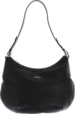 Produktbild von ROECKL Leder Schultertasche Liberty Shoulderbag Croco Black schwarz