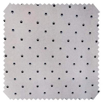 Produktbild von OXFORD 210D - Polka Kronen - Bedruckter Polsterstoff - Outdoor Dekostoff - Wasserabweisende Reißfeste Meterware 1lfm