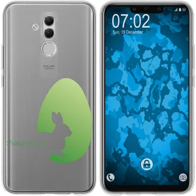 Produktbild von PhoneNatic Case kompatibel mit Huawei Mate 20 Lite Silikon-Hülle Ostern M2