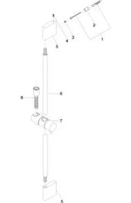 Produktbild von DORNBRACHT 26413979-39 Duschgarn. SERIENNEUTRAL 26413979