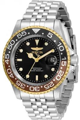 Imagen del producto de Reloj Invicta Pro Diver 34103 para hombre: movimiento de cuarzo, acero inoxidable con esfera negra, 40 mm