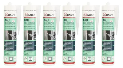 Immagine prodotto di Set di 6 sigillanti siliconici per interni ed esterni, da 310 ml