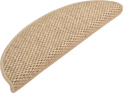 Immagine prodotto di Tappeti Autoadesivi Scale Aspetto Sisal 15 pz 56x17x3 cm Sabbia