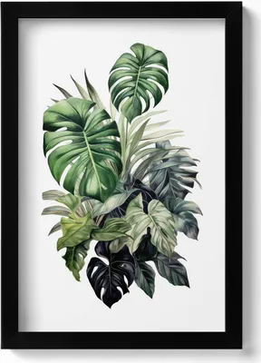 Produktbild von Gerahmtes Kunstwerk– Wandbild mit Rahmen – Gerahmtes Bild – Wanddekoration – 20x30 cm – Schwarz