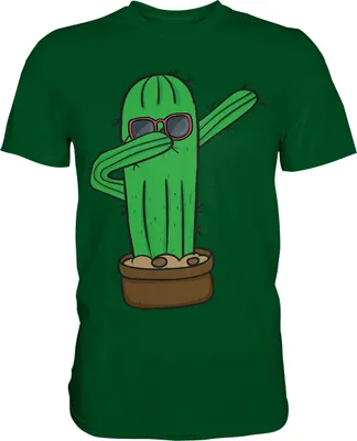 Produktbild von Dabbing Kaktus T-Shirt – Bottle Green / M