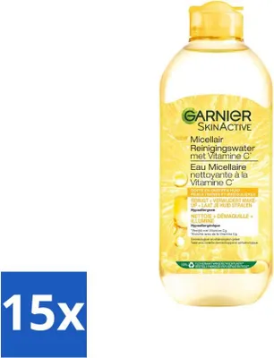 Produktbild von Garnier - SkinActive - Mizellenwasser - Vitamin C - Reinigungswasser - 400 ml - Vorteilspack - 15 Stücke