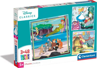 Immagine prodotto di Puzzle CLE 3x48 Quadrato Disney Classic 25302