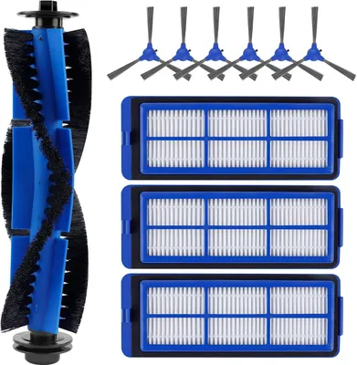 Produktbild von KEEPOW 10 Ersatzteile für Eufy RoboVac 11S Max RoboVac 15C Max RoboVac 30C Max Staubsauger Zubehör Set,1 Rollbürste 3 Hepa-Filter 6 Seitenbürsten