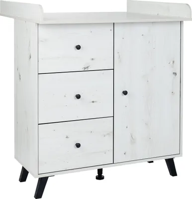Produktbild von arthur berndt Wickelkommode mit abnehmbarem Wickelaufsatz Lavea White Oak