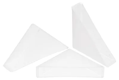 Eckenschützer aus Kunststoff, 8 Stück, 12 x 66 mm, weiß