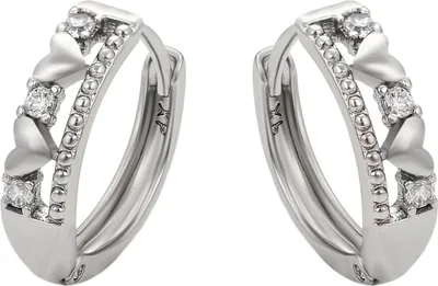 Image de Boucles d'oreilles Joella pour femmes - argent, taille unique