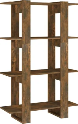 Produktbild von vidaXL Bücherregal/Raumteiler Räuchereiche 80x30x123,5 cm