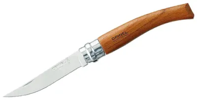 Productafbeelding van Opinel INOX mes voor volwassenen, verpakt in een doos van bubinga hout, modelnummer 08