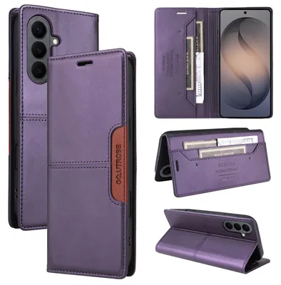 Immagine prodotto di Custodia per cellulare Samsung Galaxy S26+ Custodia, portafoglio in pelle con scomparto per carte e supporto protettivo Viola