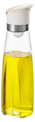 Produktbild von Glasölflasche mit PP-Spender, 500 ml, transparent weiß, 6 x 7 x 25 cm