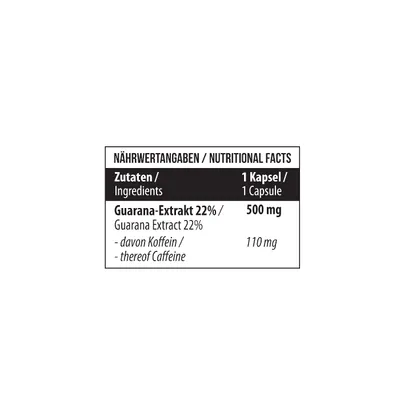 Produktbild von Guarana 22% 120 Kapseln