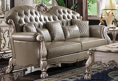 Produktbild von Sofa Dreisitzer Couch Polster Design Moderne 3er Sitz Sofas Zimmer Möbel Beige