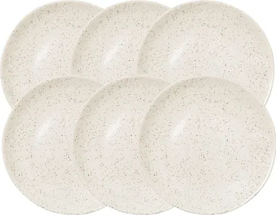 Produktbild von Broste Copenhagen NORDIC VANILLA Dessertteller 20cm Set6