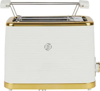 Image de Grille-pain rétro avec pinces à toast et plusieurs niveaux de chaleur, fentes larges