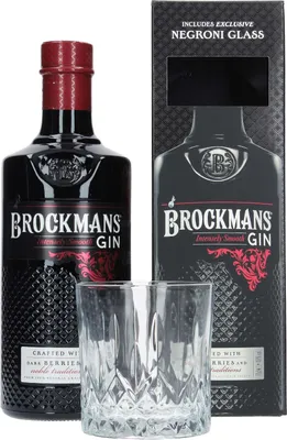 Produktbild von Brockmans Intensely Smooth Gin Geschenkset mit Negroni Glas - Gin