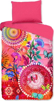 Produktbild von HIP Bettwäsche "Giselah" mit Mandalas und Blumen - Multi - 140 X 200 cm  - 100% Baumwolle / Satin