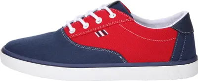 Produktbild von Boras Fashion Sports Sneaker auch in Übergrößen Canvas navy/red/white 5204-0215, Herren:47 EU