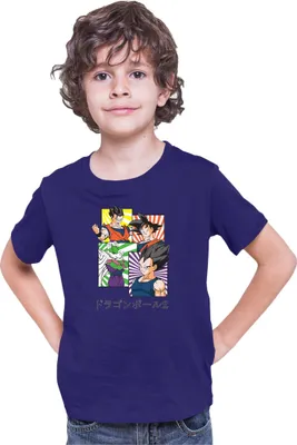 Produktbild von Kinder T-Shirt Dragon Anime Manga Ball Z Goku 41, 5-6 Jahr - 116 / Dunkelblau