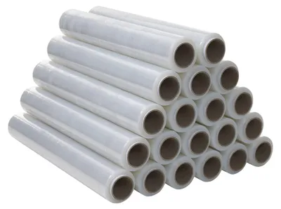 Verpackungsfolie 50 cm x 300 m, 20 Rollen, transparent, elastisch
