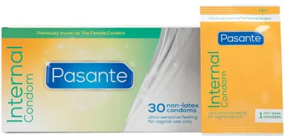 Zdjęcie produktu dla Pasante - Wewnętrzne Prezerwatywy Żeńskie Opakowanie 30 Sztuk