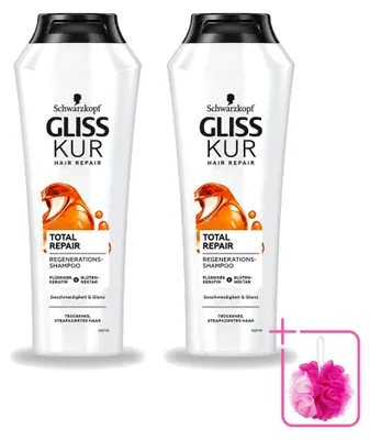 Productafbeelding van 2 x Schwarzkopf Gliss Kur Oil Nutritive Shampoo - 250 ml - Voordeelverpakking - 2 stuks
