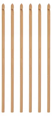 Häkelnadel-Set aus Bambus, 4 mm, 6-teilig, DIY-Strickset