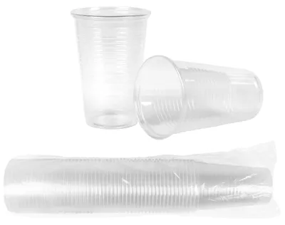 50 transparente Wegwerfbekker 0,2 l aus PP für Partys