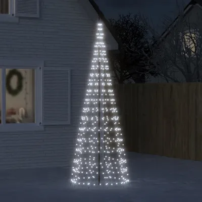 Produktbild von Möbel LED-Weihnachtsbaum für Fahnenmast 550 LEDs Kaltweiß 300 cm - Weihnachtsgirlanden 358113