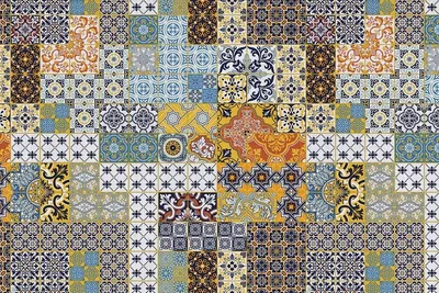 Produktbild von Terrassenteppich Abstraktes Mosaik 150x225