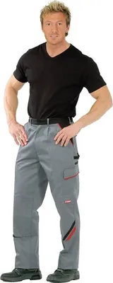 Produktbild von Bundhose Highline Gr.48 schiefer/schwarz/rot PLANAM