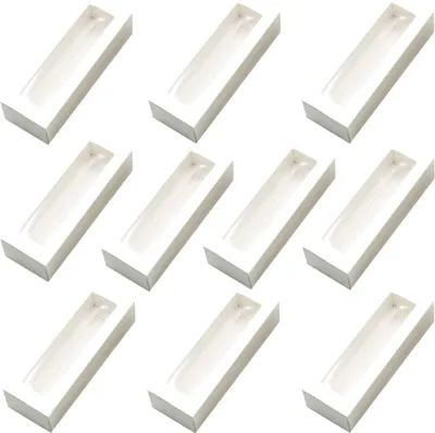 Image de 10 pièces de fenêtres claires boîtes d'emballage en papier Boîtes à macarons Conteneur pour Home Dessert Shop