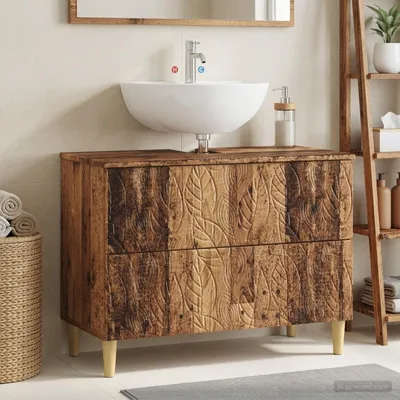 Imagen del producto de Maison Exclusive - Mueble para lavabo modelo DELFT, madera reciclada, 82 x 41 x 59 cm, material de madera