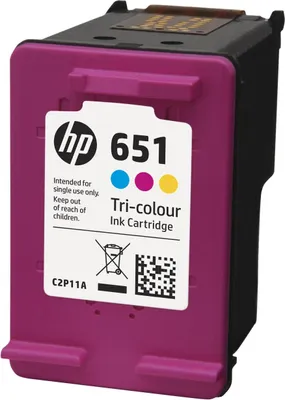 Immagine prodotto di HP 651 C2P11AE 302 Tri Color Original Ink Advantage Cartridge Cartuccia d'Inchiostro 1 pz Originale Ciano Magenta Giallo