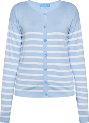 Immagine prodotto di SANIKA cardigan da donna - azzurro bianco, M