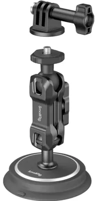 Produktbild von SmallRig 4466, Saugnapfhalterung, Schwarz, Acrylnitril-Butadien-Styrol (ABS), Aluminium, Silikon, 1/4-20", 75 mm, 134,5 mm