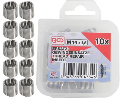 Produktbild von BGS technic Replacement Thread Inserts, 80 g